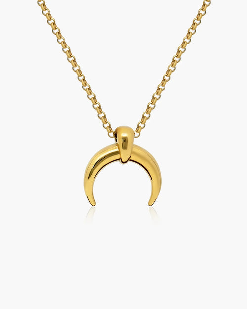 Timeless Gold Moon Necklace