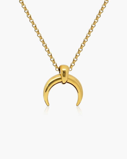 Timeless Gold Moon Necklace