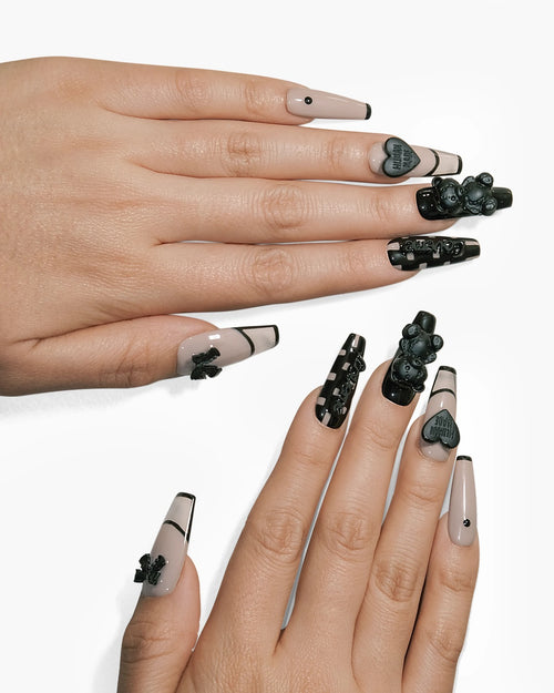 Extra-long Checkerboard Nail-AriaEcho Jewelry