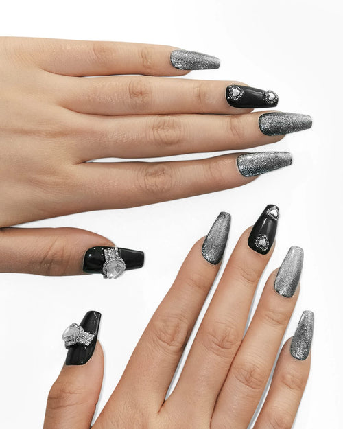 Long Dark Cat Eye Nail-AriaEcho Jewelry