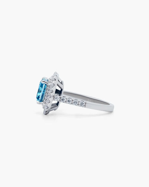 Éclatant Aquamarine Cocktail Ring-AriaEcho Jewelry