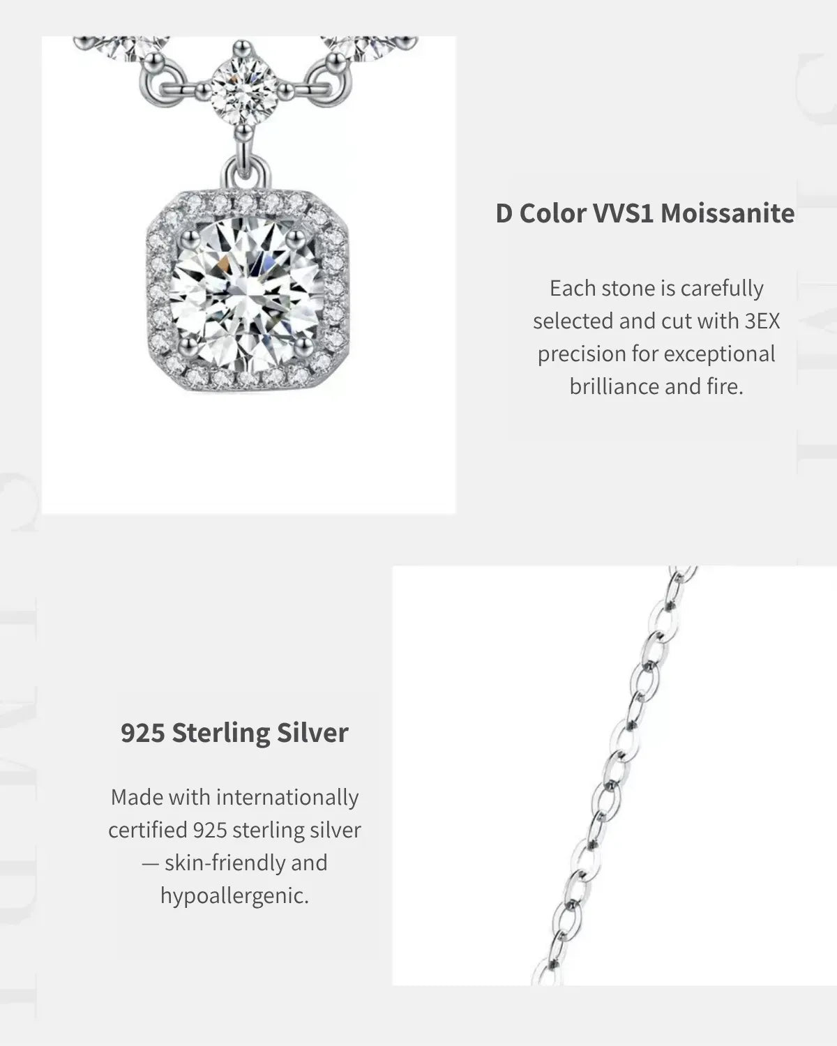 925 sterling silver chain detail