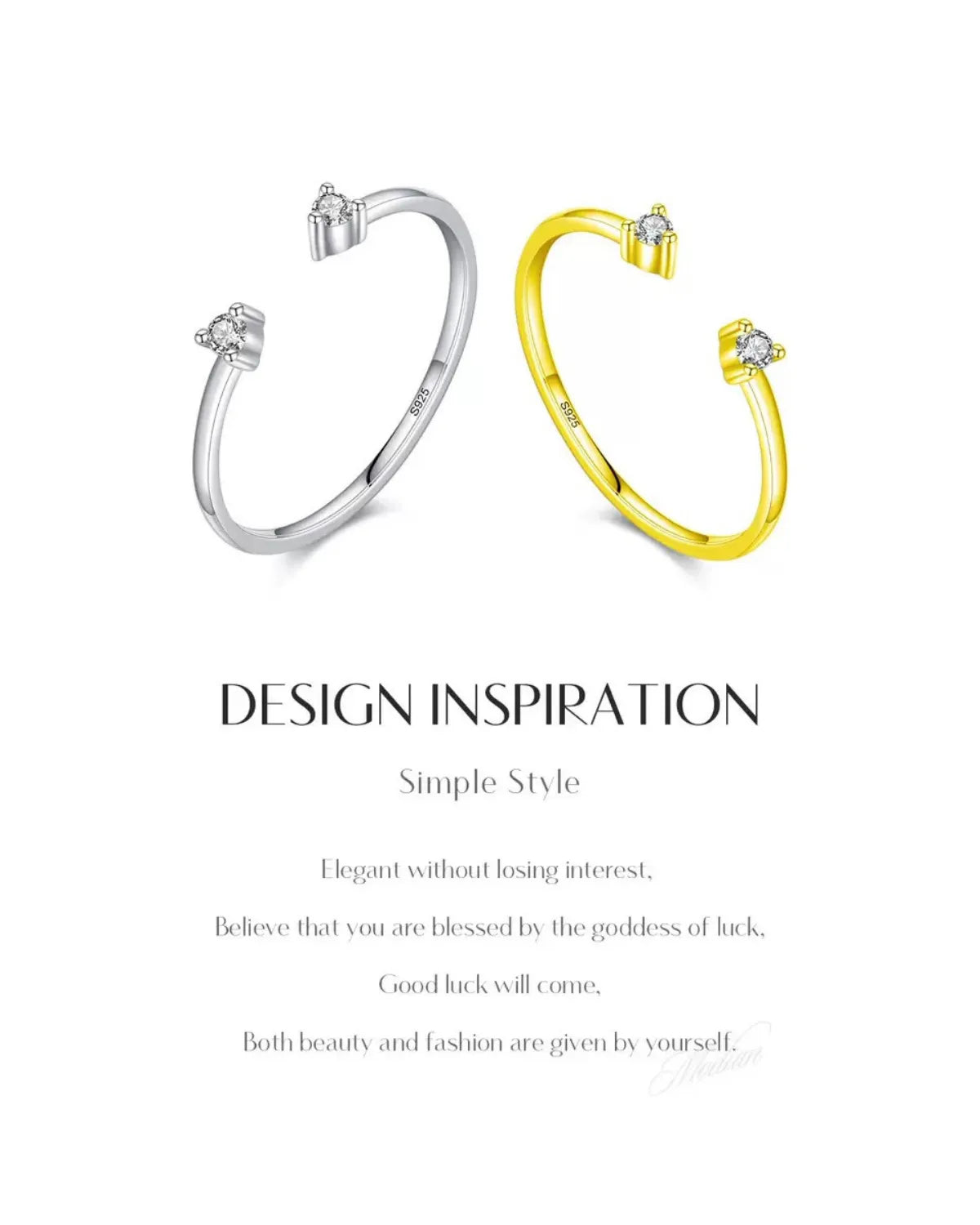 925 sterling silver dainty ring with moissanite stones