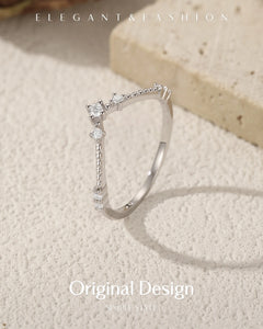 Crown moissanite ring – original design display