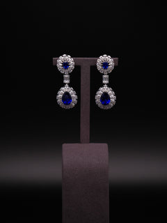 Éclatant Sapphire Drop Earrings-AriaEcho Jewelry