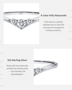 D Color VVS1 moissanite detail close-up