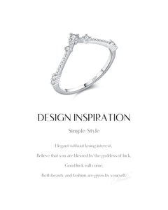 Dainty crown moissanite ring – design inspiration image