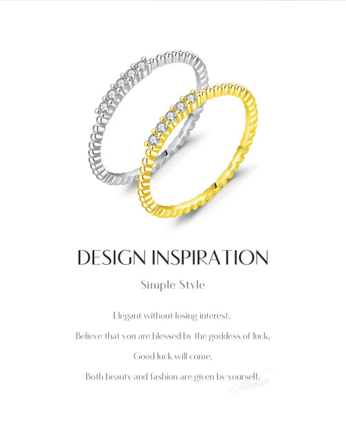 Two moissanite stacking rings design inspiration graphic