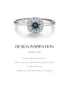 Gray moissanite ring design inspiration image