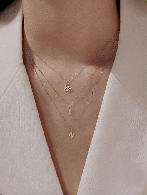 Gold Initial Necklace