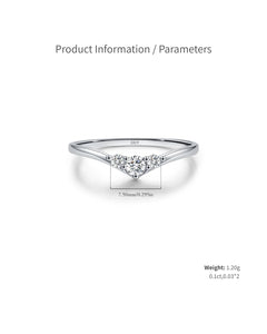 Moissanite ring size and product parameters chart