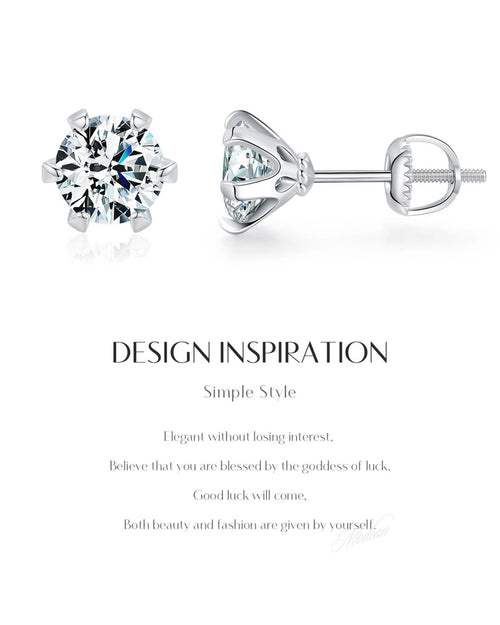 Design inspiration for classic moissanite stud earrings