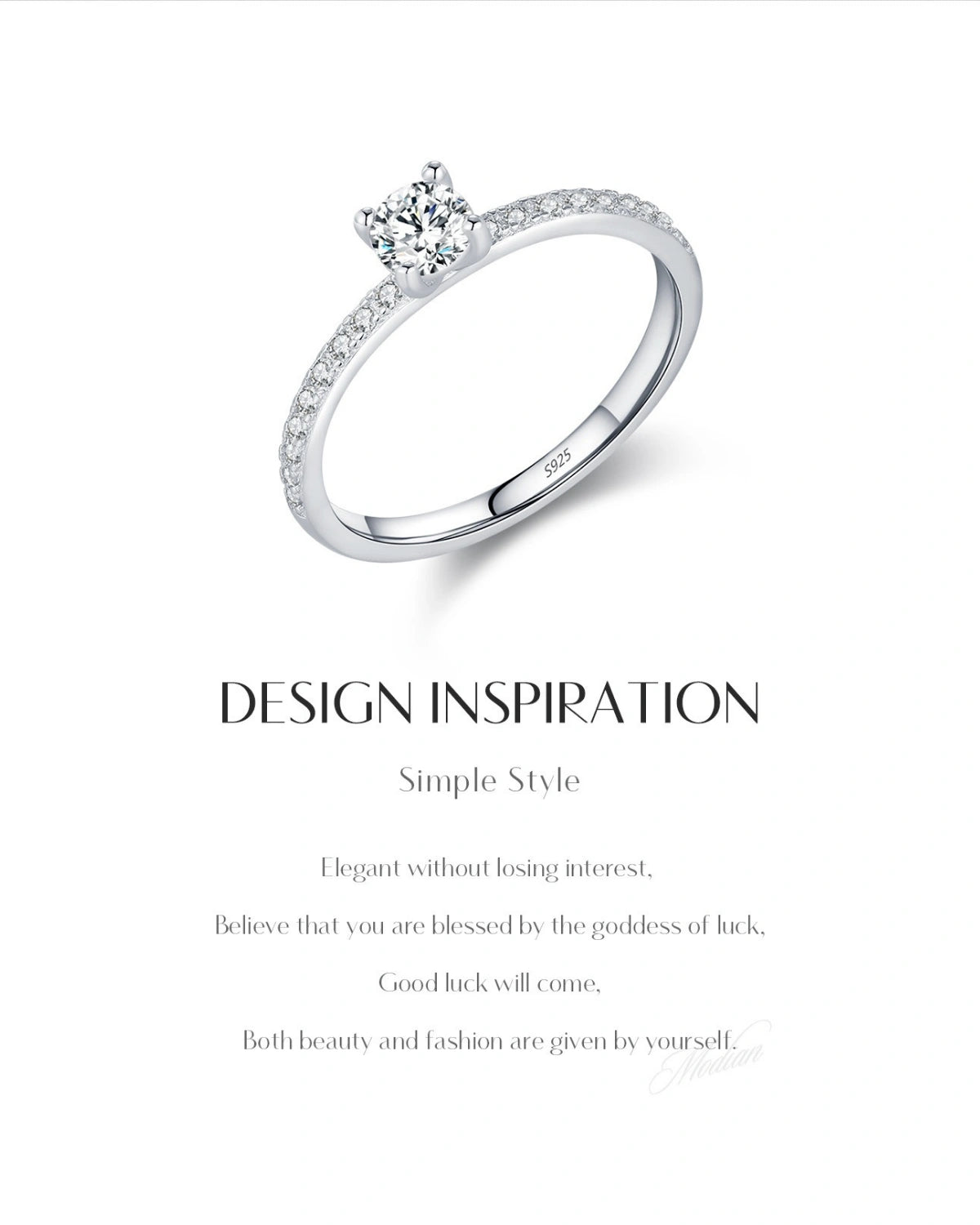 design inspiration pavé moissanite ring