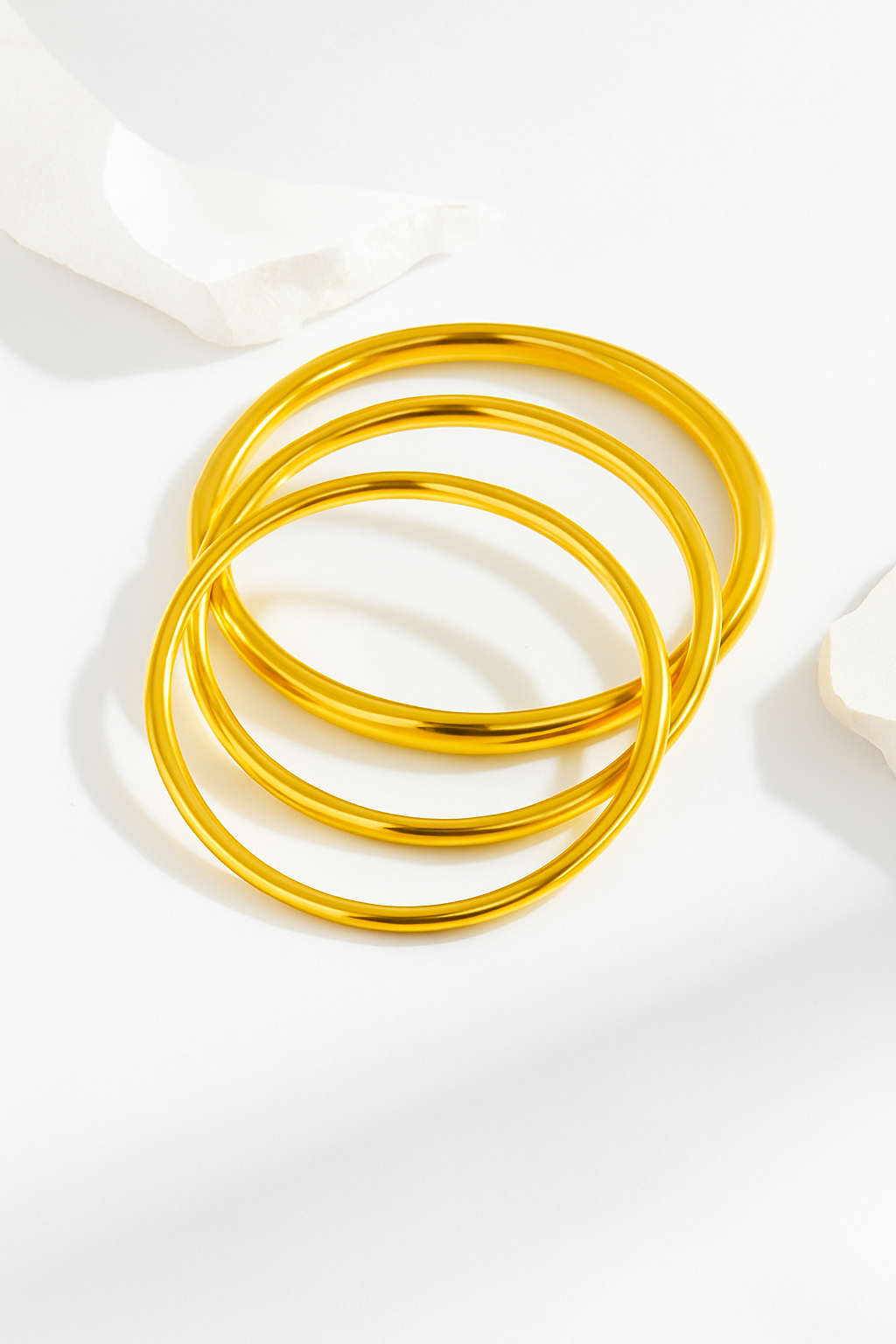 Bold Polished Bangle in Gold