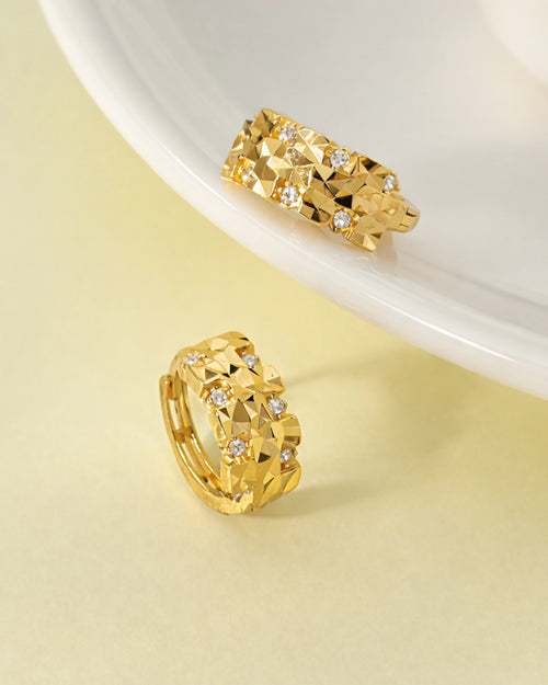 Small gold hoop earrings for everyday wear AriaEcho