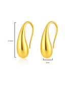 gold_plated_Sterling_silver_teardrop_earring_on_white_background