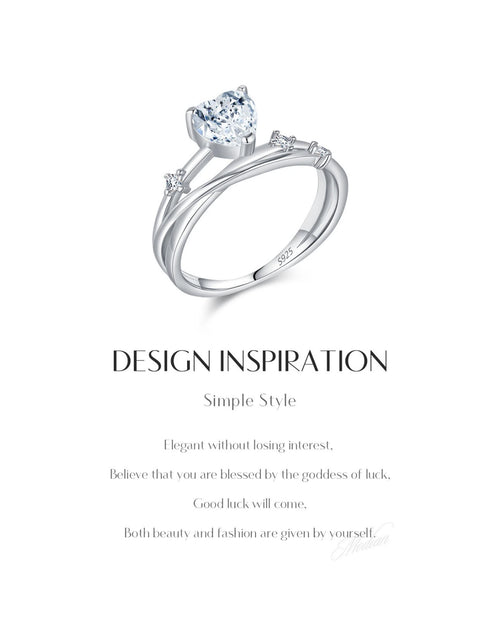 Design inspiration for heart moissanite ring