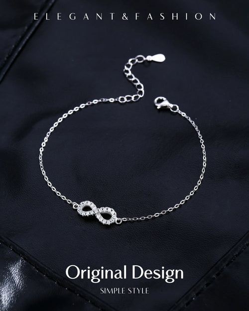 Design inspiration for infinity moissanite bracelet