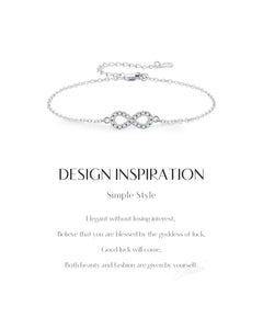 Design inspiration for infinity moissanite bracelet