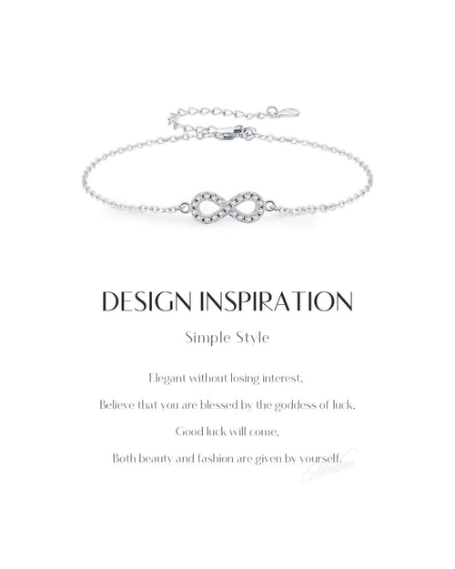 Design inspiration for infinity moissanite bracelet