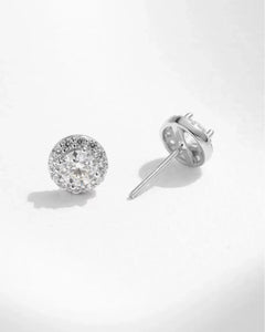 light reflection moissanite stud earrings