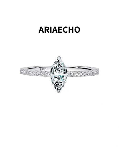 Marquise Cut Moissanite Solitaire Ring Front View
