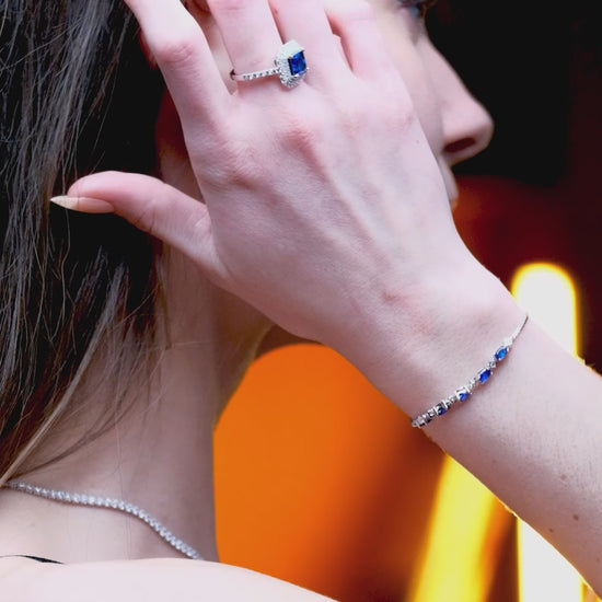 Eclatant Tanzanite Cocktail Ring-AriaEcho Jewelry