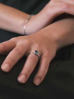 Classic Emerald Round Ring