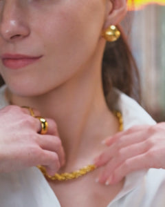 Timeless Gold Textured Hoops