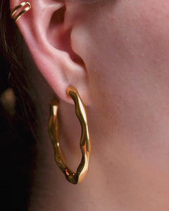 Timeless Hammered Hoops