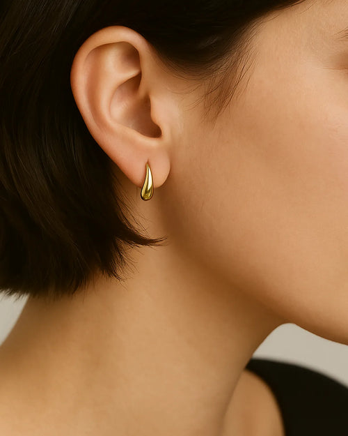 Teardrop Earrings – Silver / Gold