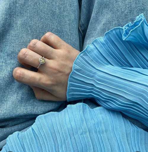 yellow hign carbon diamond customer showcase